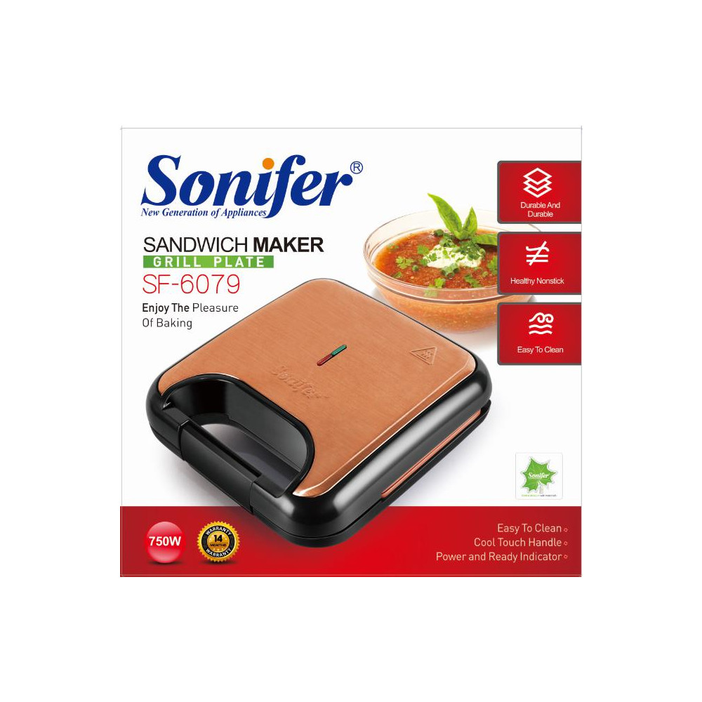 Սենդվիչ պատրաստող սարք SONIFER SF-6079, изображение 8