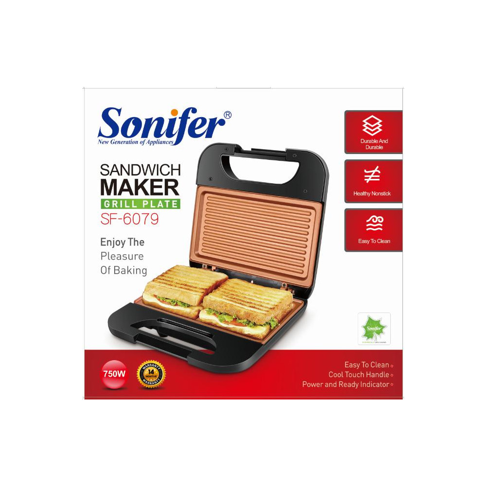 Սենդվիչ պատրաստող սարք SONIFER SF-6079, изображение 9