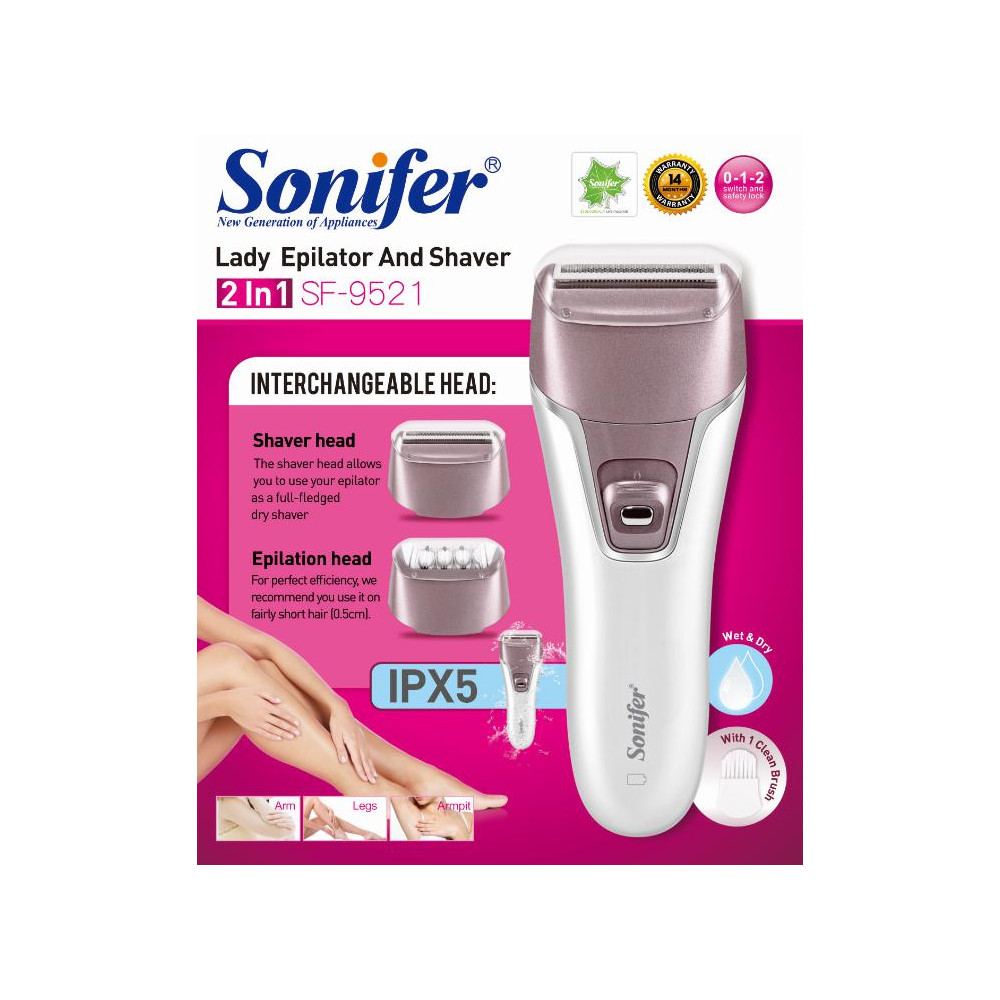 Էպիլյատոր և Սափրիչ 2-ը 1-ում| SONIFER SF-9521, изображение 6
