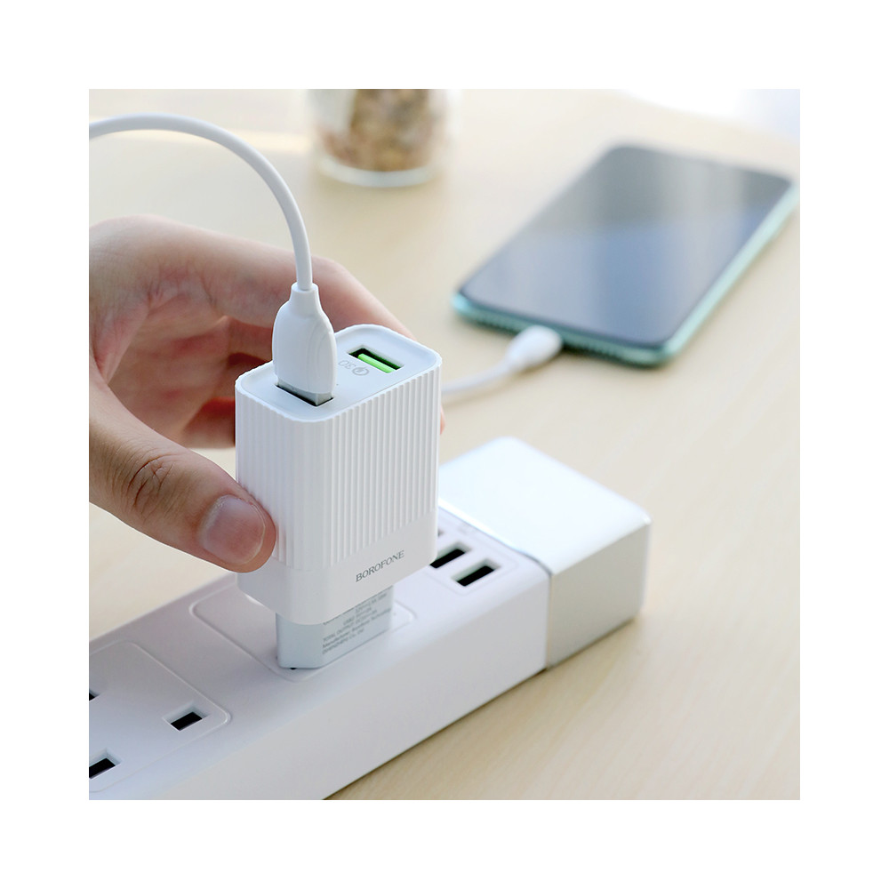 Լիցքավորիչ |BOROFONE BA39A |Lightning/Type-C/Micro-USB| (QC3.0), изображение 11