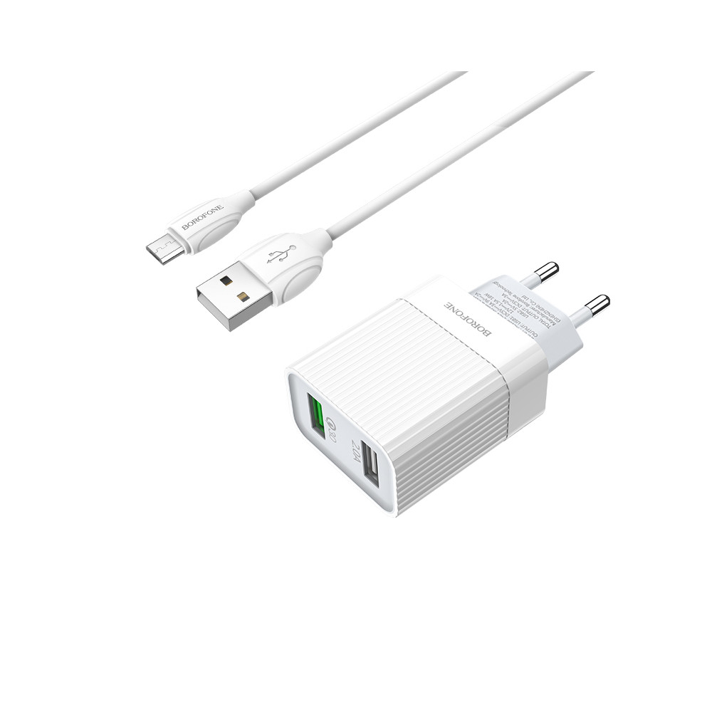 Լիցքավորիչ |BOROFONE BA39A |Lightning/Type-C/Micro-USB| (QC3.0), изображение 9