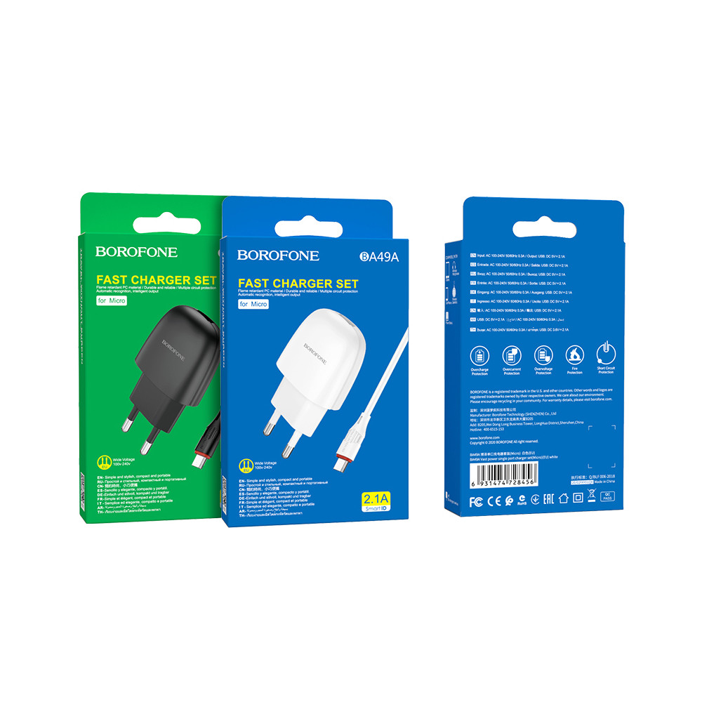 Լիցքավորիչ|BOROFONE BA49A |Lightning/Type-C/Micro-USB, изображение 8