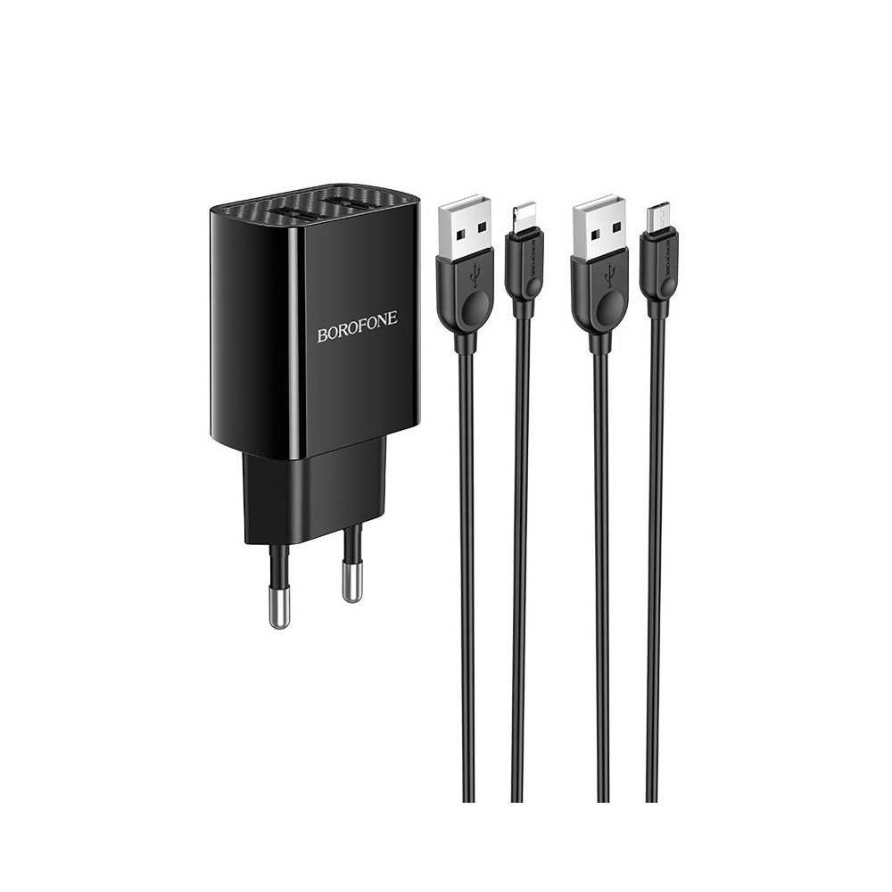 Լիցքավորիչ և Լար |BOROFONE BA53A |Micro USB/Lightning/Type-C