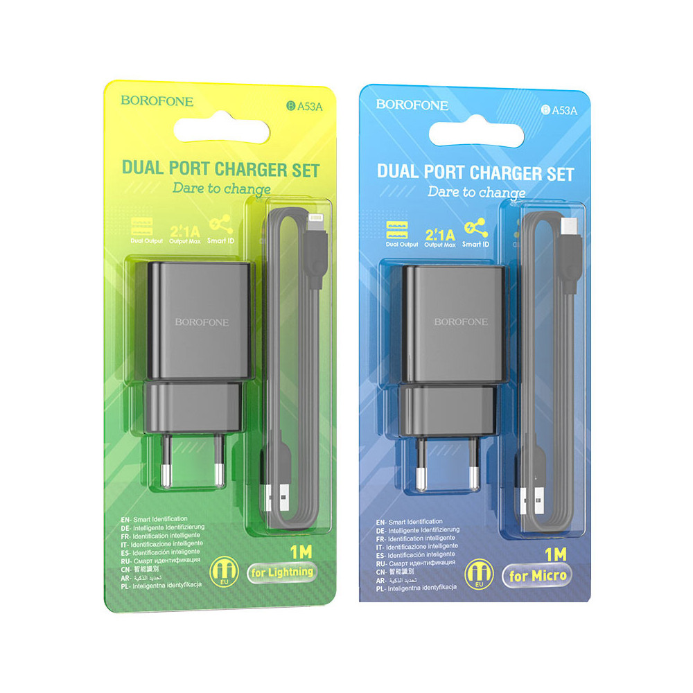 Լիցքավորիչ և Լար |BOROFONE BA53A |Micro USB/Lightning/Type-C, изображение 6