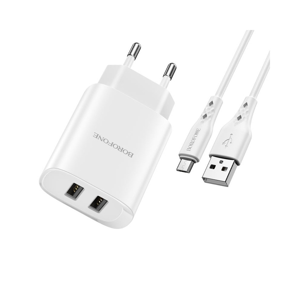 Լիցքավորիչ և Լար BOROFONE BN2 Micro-USB, изображение 3