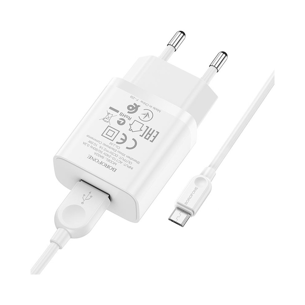 Լիցքավորիչ և Լար BOROFONE BA52A Micro-USB, изображение 3