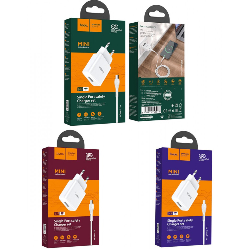 Լիցքավորիչ և Լար HOCO N9 |Type-C/Micro-USB/Lightning, изображение 5