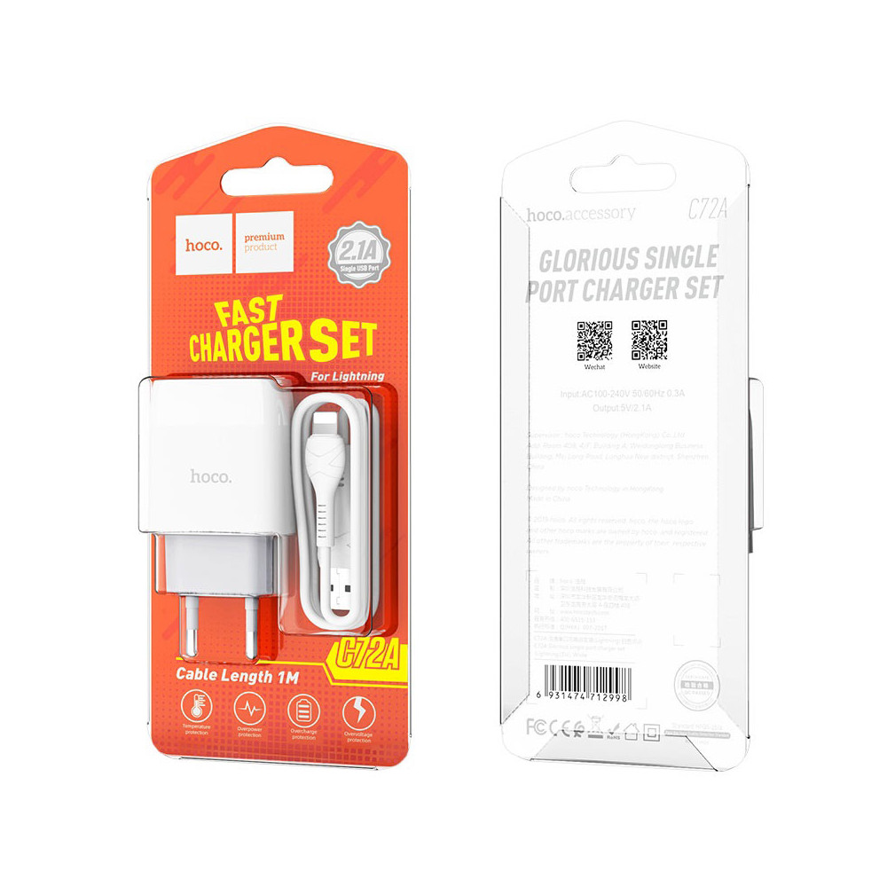 Լիցքավորիչ HOCO C72A Lightning, изображение 4