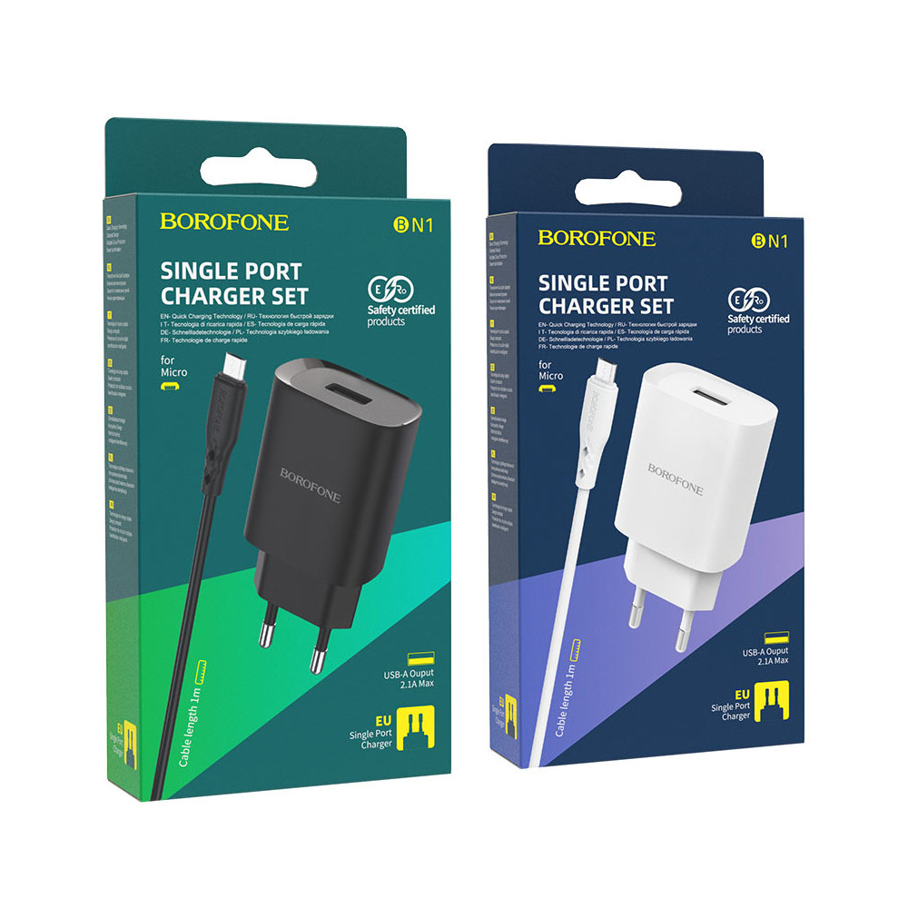 Լիցքավորիչ և Լար BOROFONE BN1 Micro-USB, изображение 4