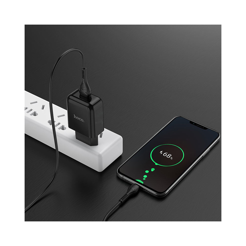 Լիցքավորիչ և Լար HOCO N2 Micro-USB, изображение 3