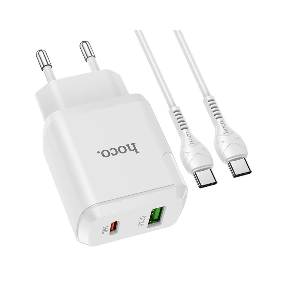 Լիցքավորիչ + Լար Type-C to Type-C HOCO N5 PD3.0/QC3.0, изображение 2