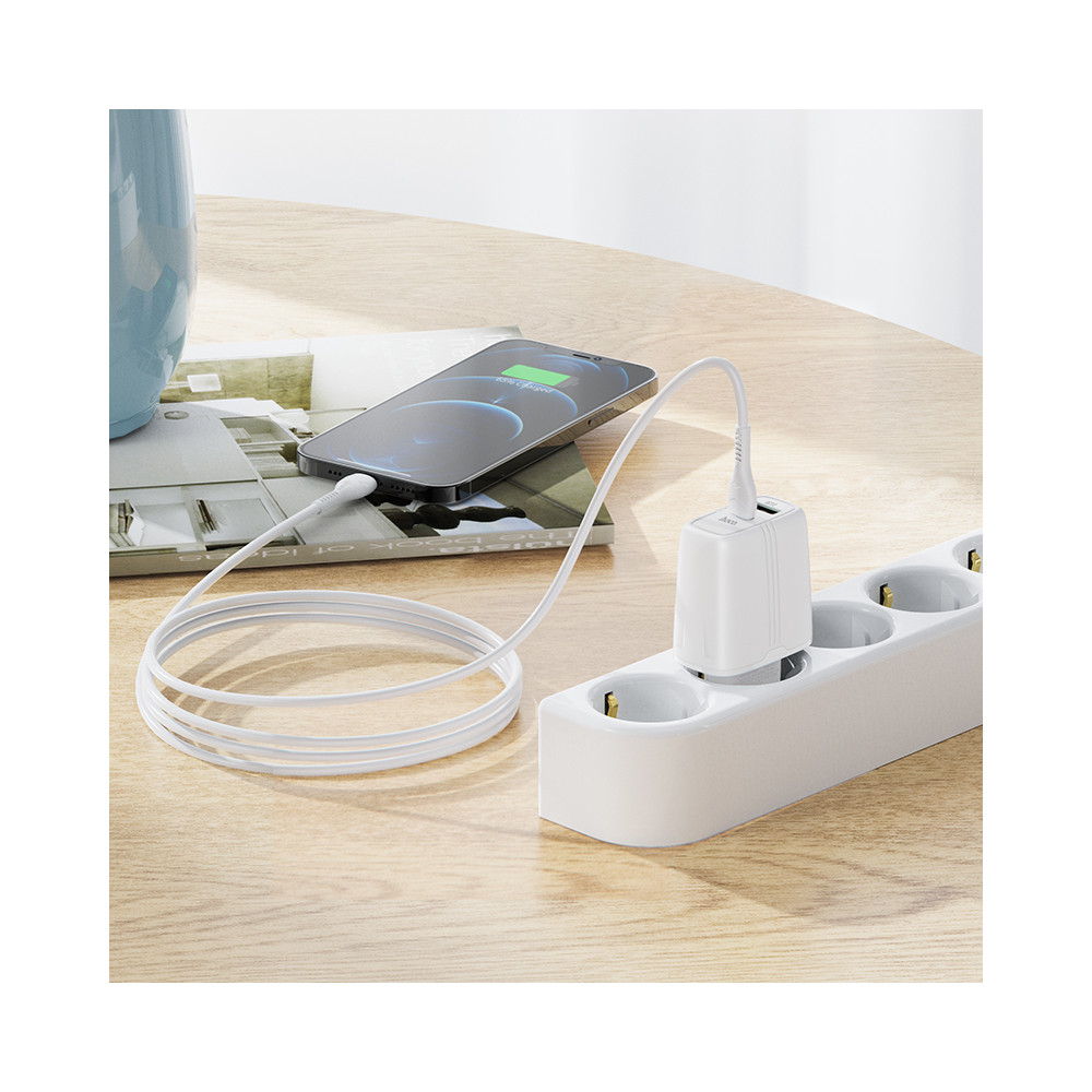 Լիցքավորիչ + Լար Type-C to Lightning HOCO N11 PD3.0/QC3.0, изображение 3