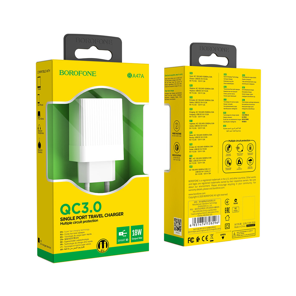 Լիցքավորիչ|BOROFONE BA47A |QC3.0, изображение 3