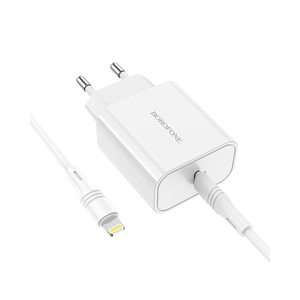 Լիցքավորիչ + Լար Type-C to Lightning BOROFONE BA57A PD3.0, изображение 3