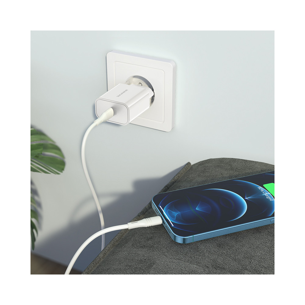 Լիցքավորիչ + Լար Type-C to Lightning BOROFONE BA57A PD3.0, изображение 4