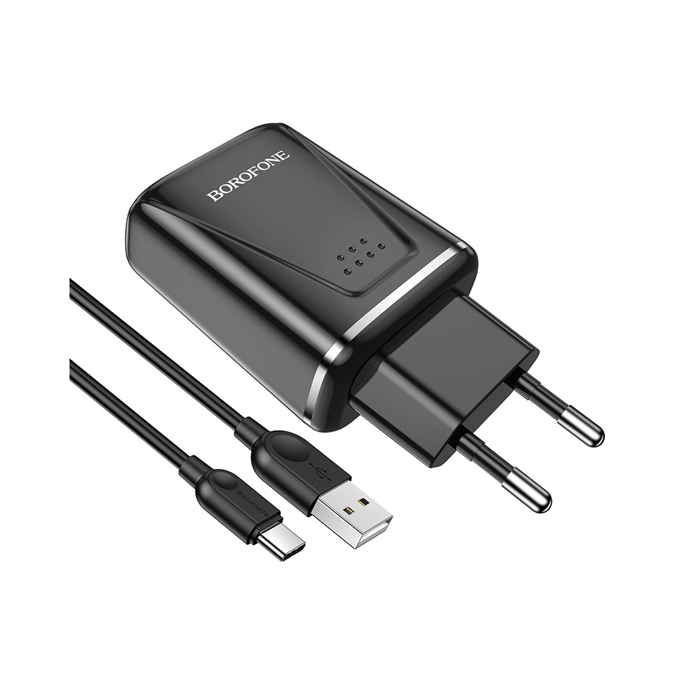 Լիցքավորիչ + Լար Type-C BOROFONE BA54A (QC3.0), изображение 3
