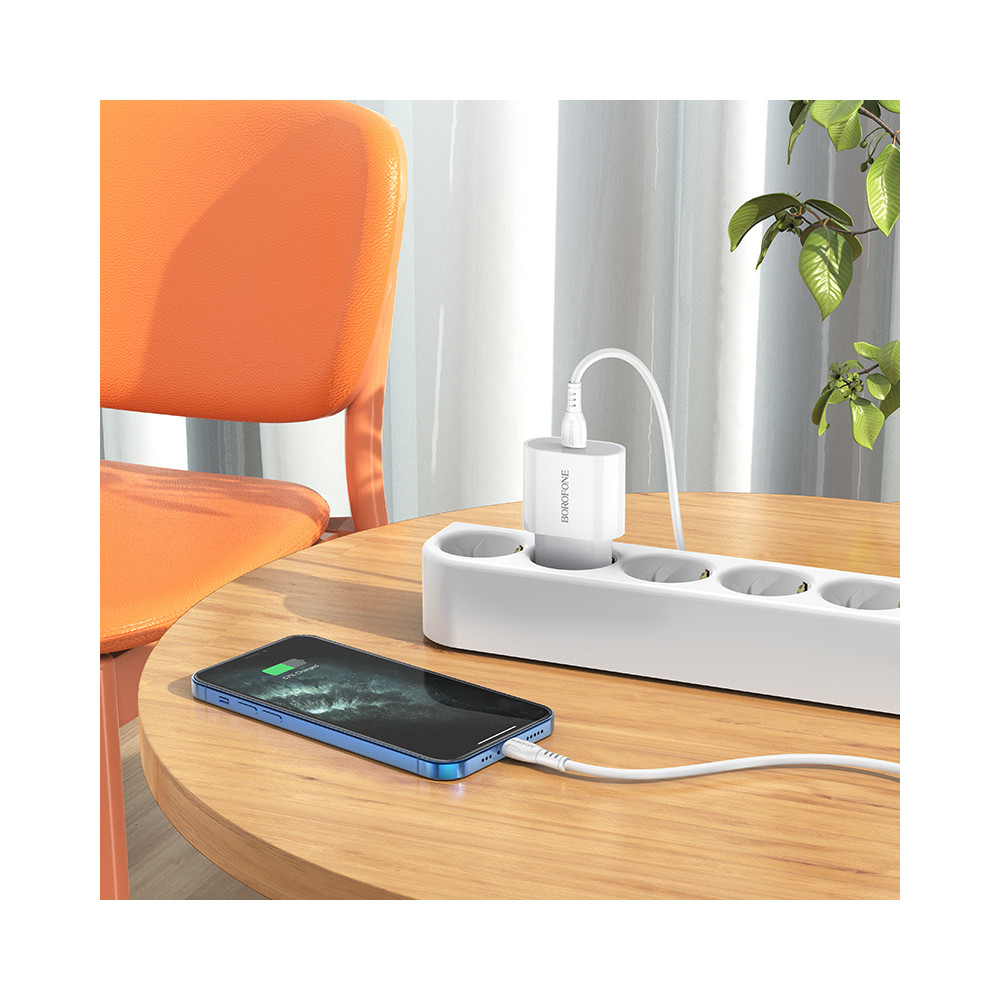 Լիցքավորիչ + Լար Type-C to Lightning BOROFONE BA61A PD3.0, изображение 4