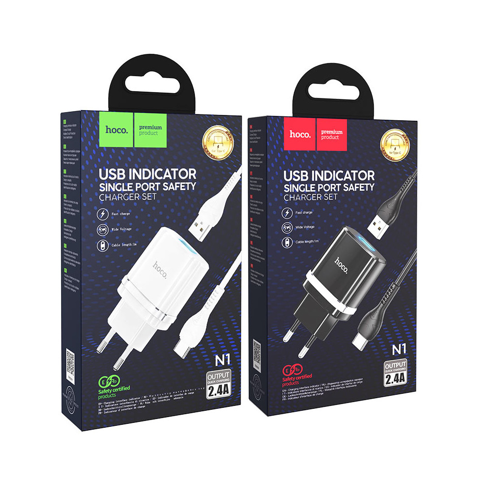 Լիցքավորիչ և Լար HOCO N1 Type-C, изображение 5
