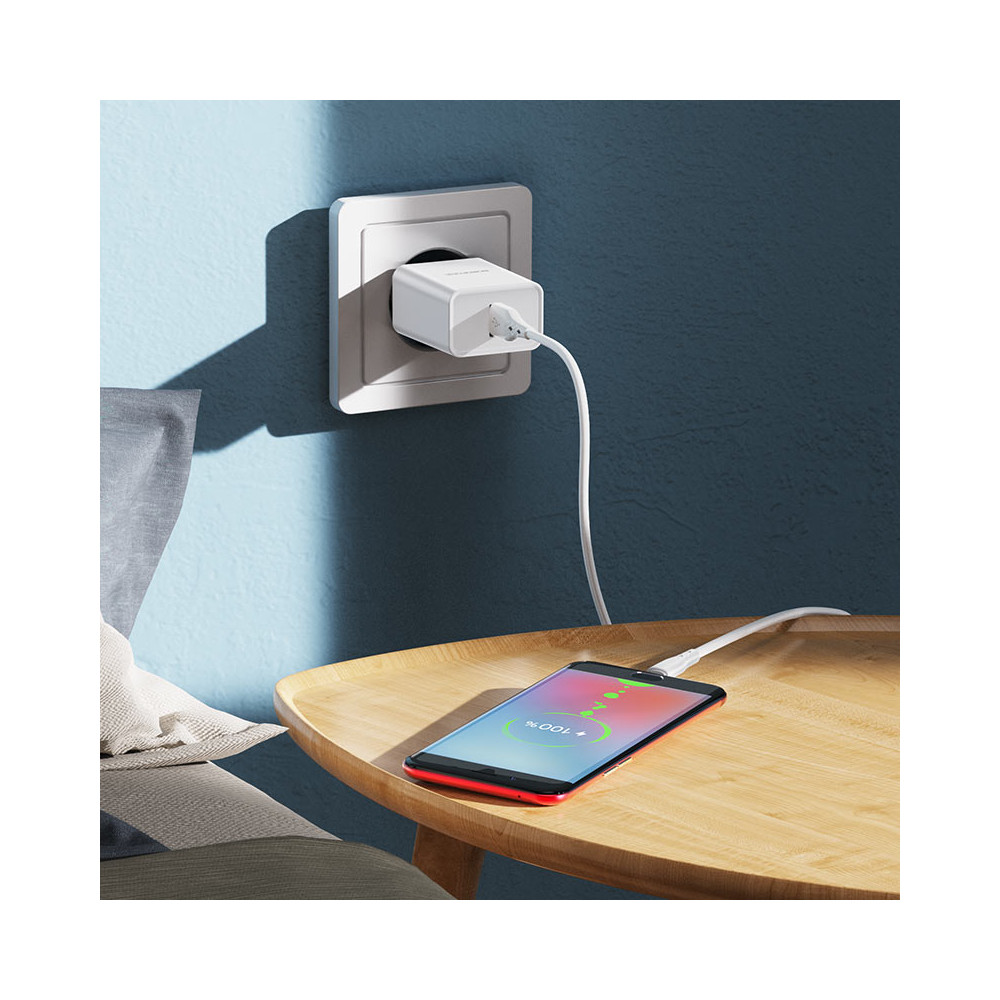 Լիցքավորիչ + Լար Micro-USB BOROFONE BN5 QC3.0, изображение 4