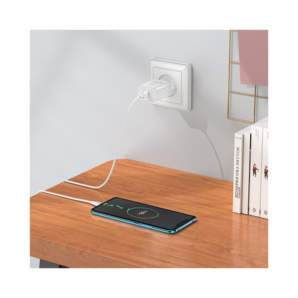 Լիցքավորիչ + Լար Type-C to Type-C BOROFONE BA61A PD3.0, изображение 4