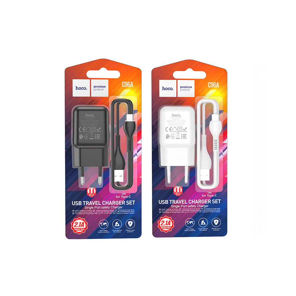 Լիցքավորիչ և Լար HOCO C96A Type-C, изображение 5