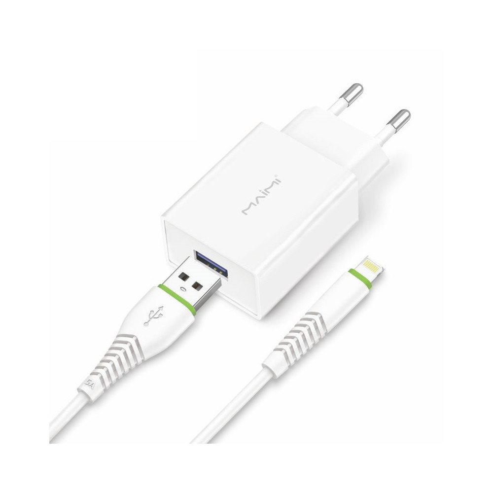 Լիցքավորիչ և Լար MaiMi T13 Lightning/Type-C, изображение 2