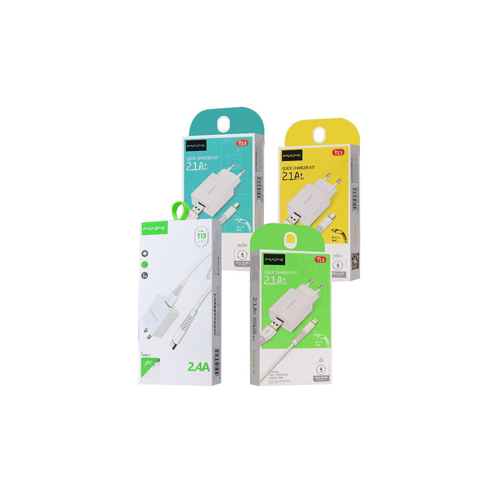 Լիցքավորիչ և Լար MaiMi T13 Lightning/Type-C, изображение 4