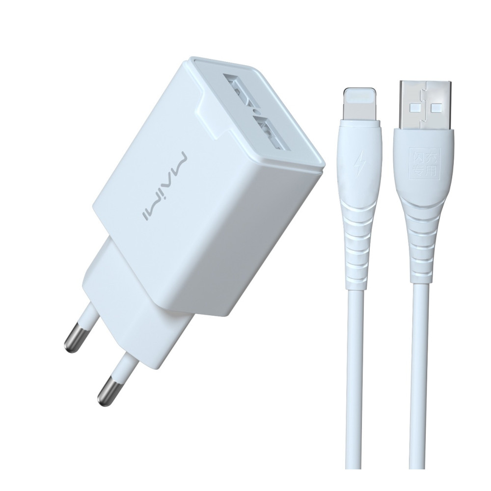 Լիցքավորիչ և Լար MaiMi T28 Lightning/Type-C/Micro-USB, изображение 2