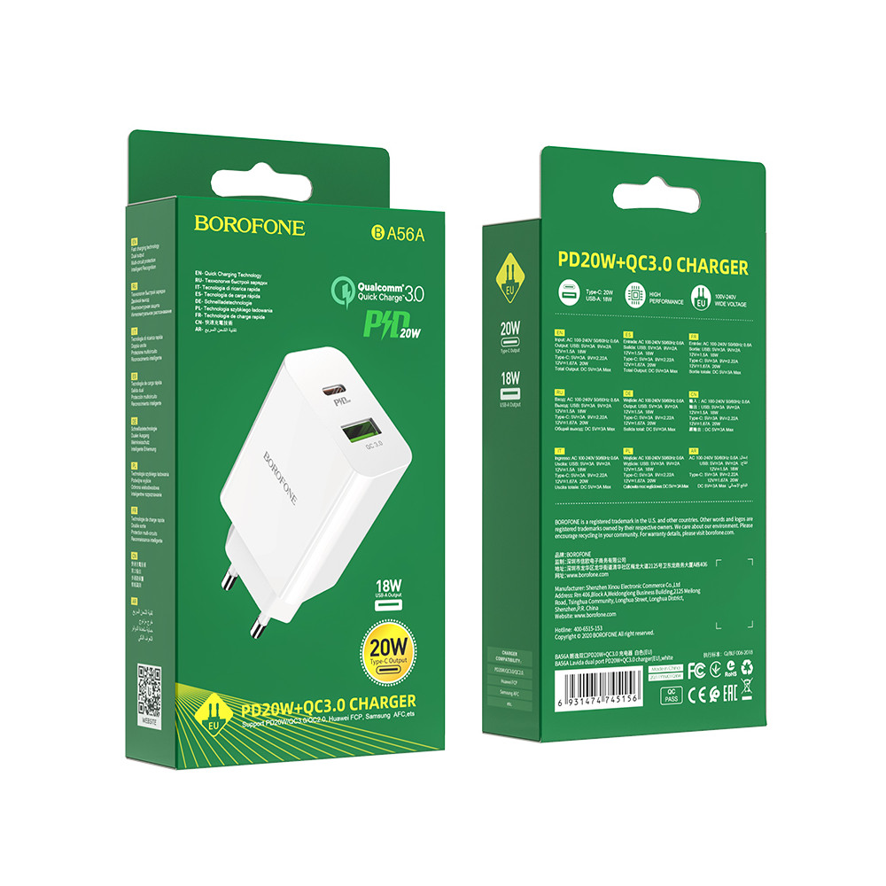 Լիցքավորիչ BOROFONE BA56A PD3.0/QC3.0, изображение 5