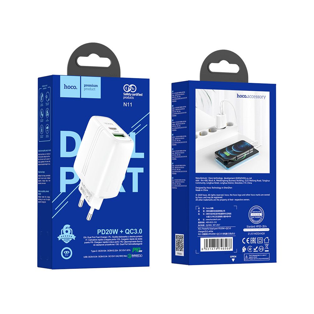 Լիցքավորիչ HOCO N11 PD3.0/QC3.0, изображение 4