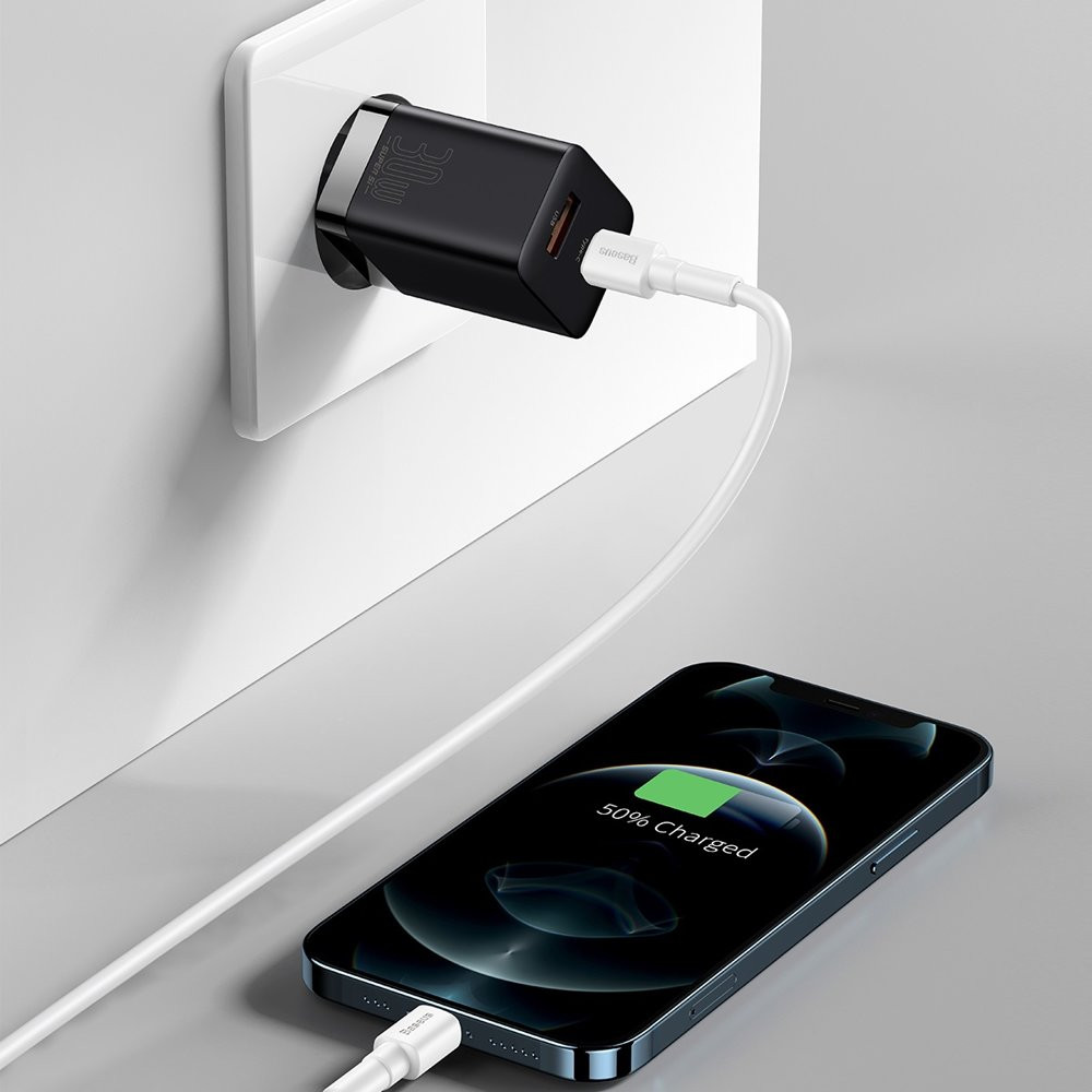 Լիցքավորիչ BASEUS CCSUPP-E01/E02 (QC3.0+PD30W), изображение 7