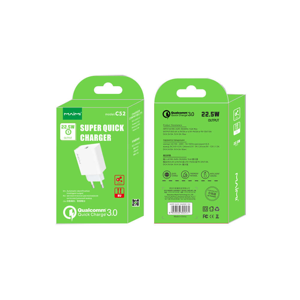 Լիցքավորիչ MaiMi C52 (QC3.0), изображение 5