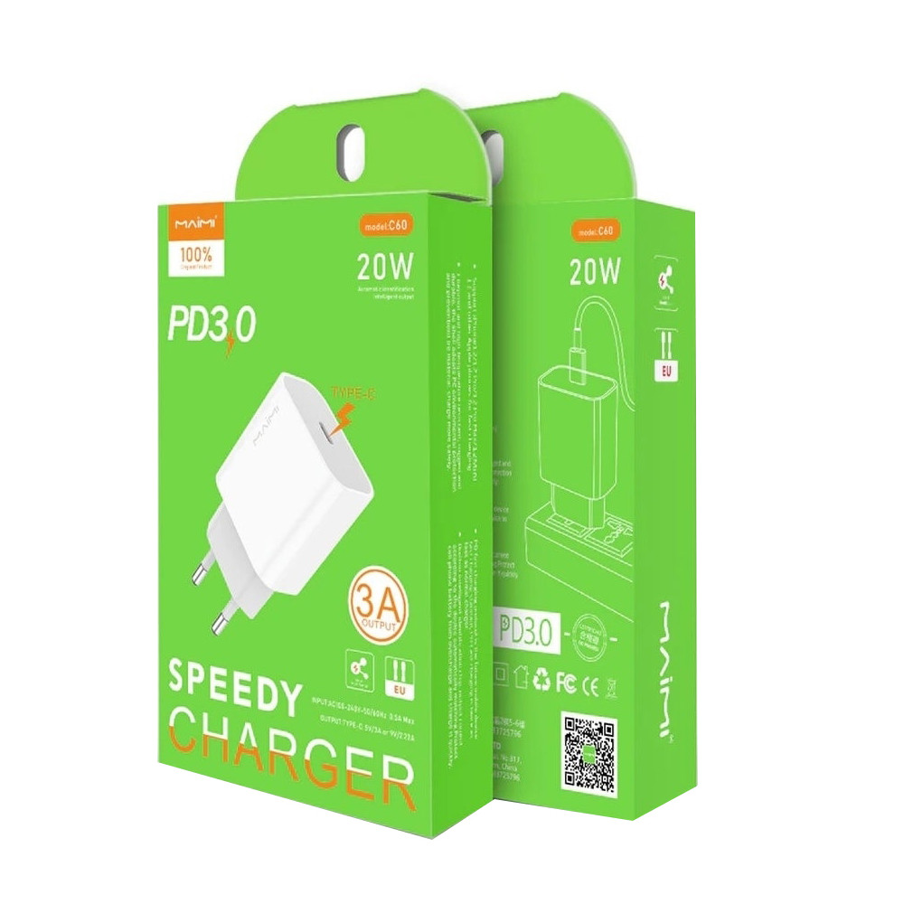 Լիցքավորիչ MaiMi C60 (PD20W), изображение 3