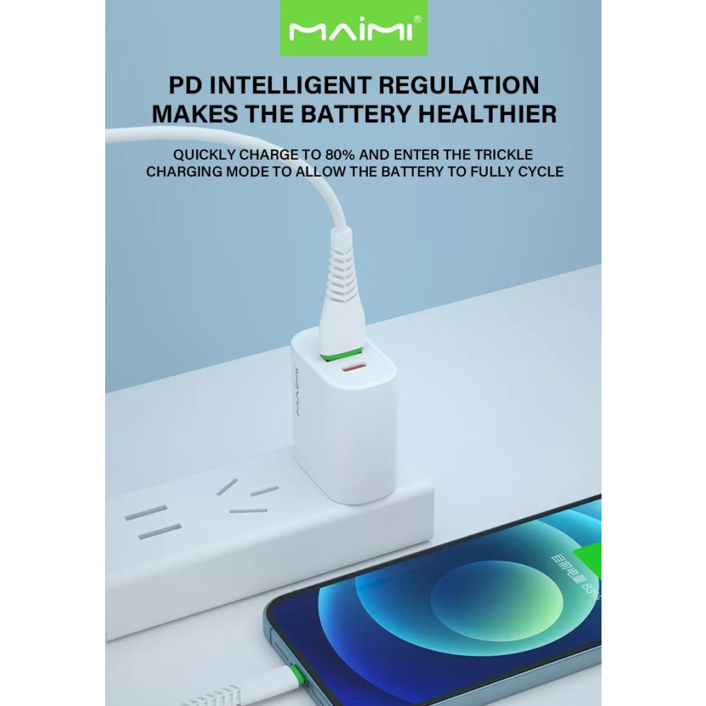 Լիցքավորիչ MaiMi C62 (QC3.0+PD20W), изображение 5