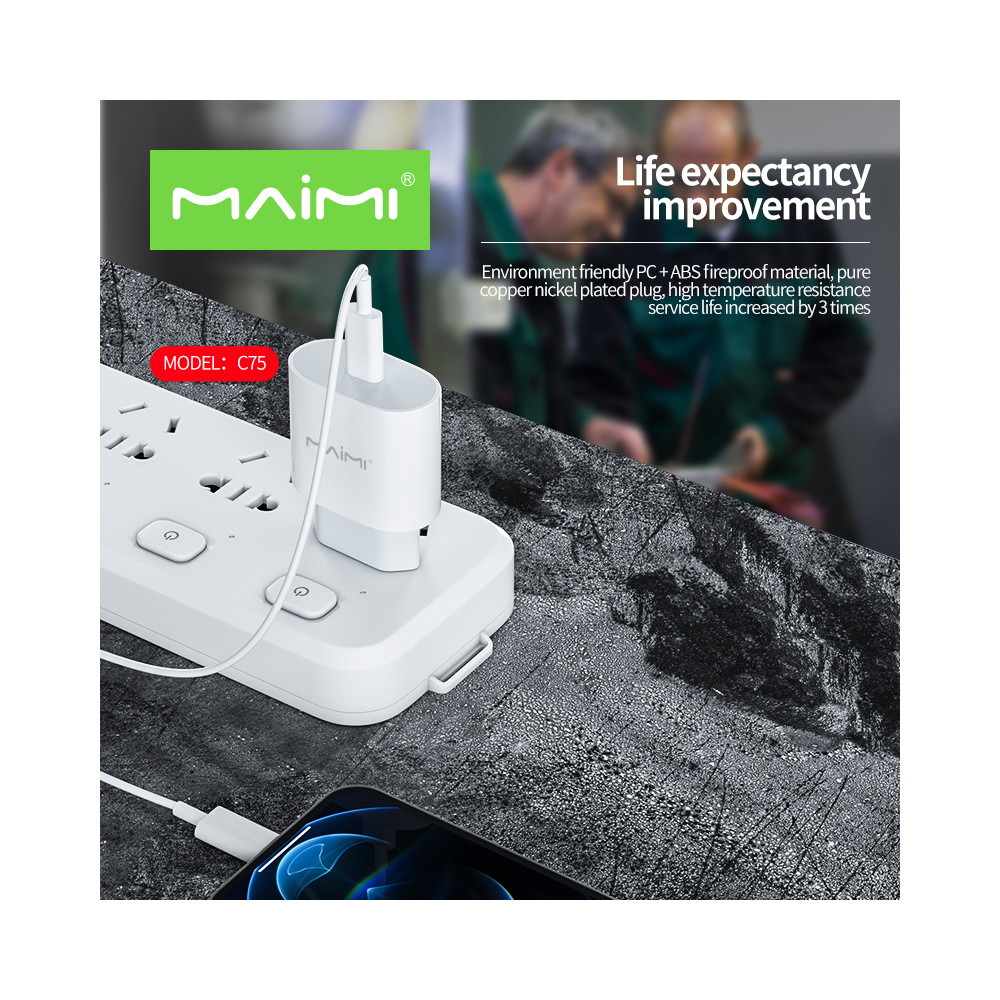 Լիցքավորիչ MaiMi C75 (PD20W), изображение 3