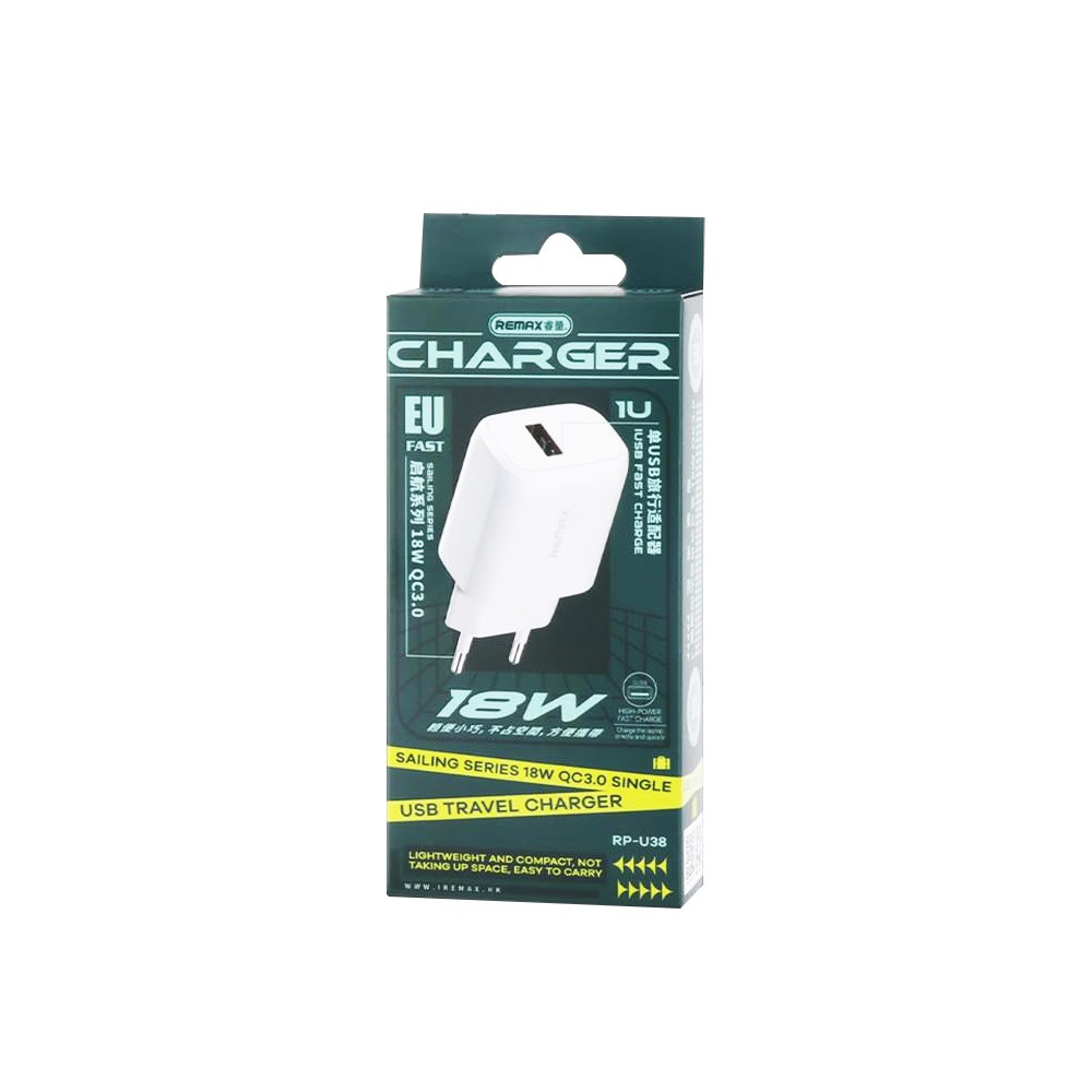 Լիցքավորիչ REMAX RP-U38 QC3.0, изображение 3