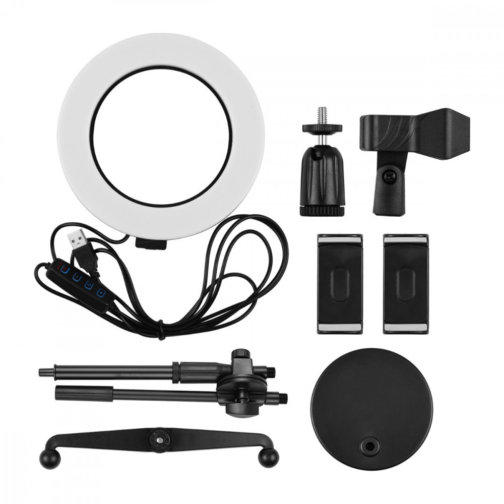 Օղակաձև լամպ, պրոֆեսիոնալ խոսափողի և հեռախոսի բռնակով, изображение 2