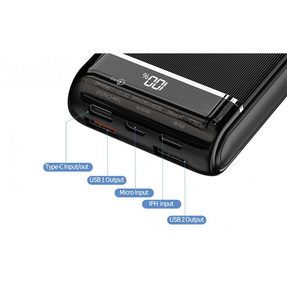 Հեռախոսի Լիցքավորիչ Power Bank REMAX RPP-109 20000mAh (QC+PD), изображение 4