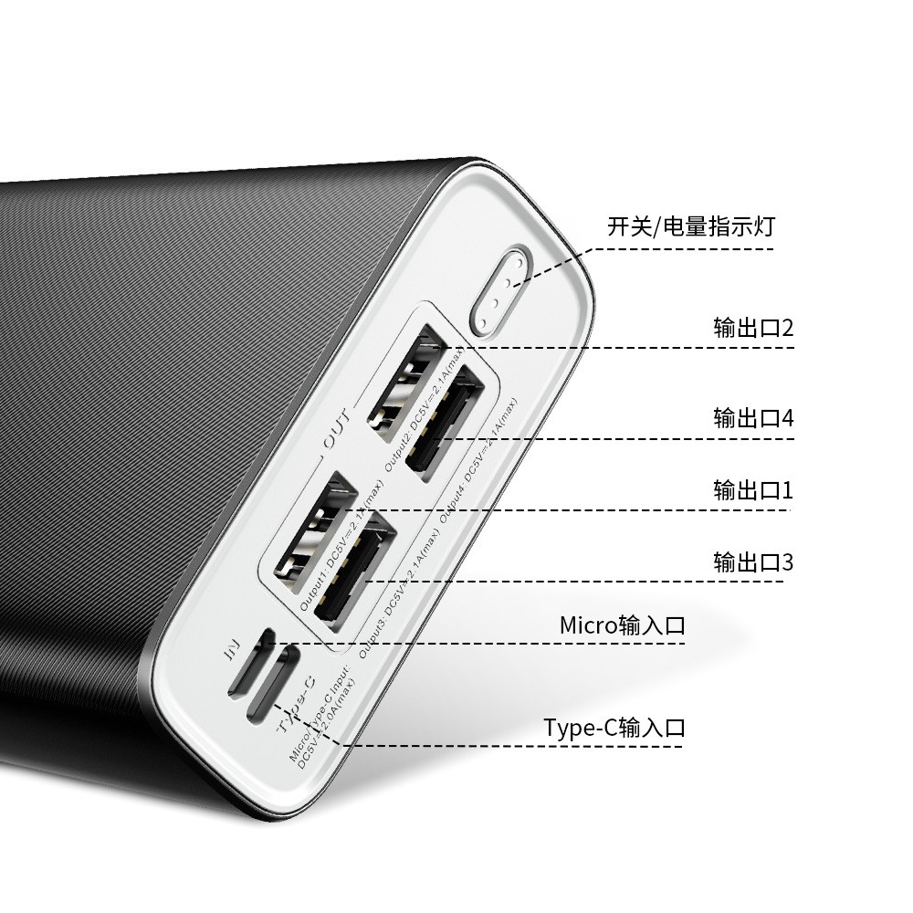 Հեռախոսի Լիցքավորիչ Power Bank REMAX RPP-154 30000mAh, изображение 4